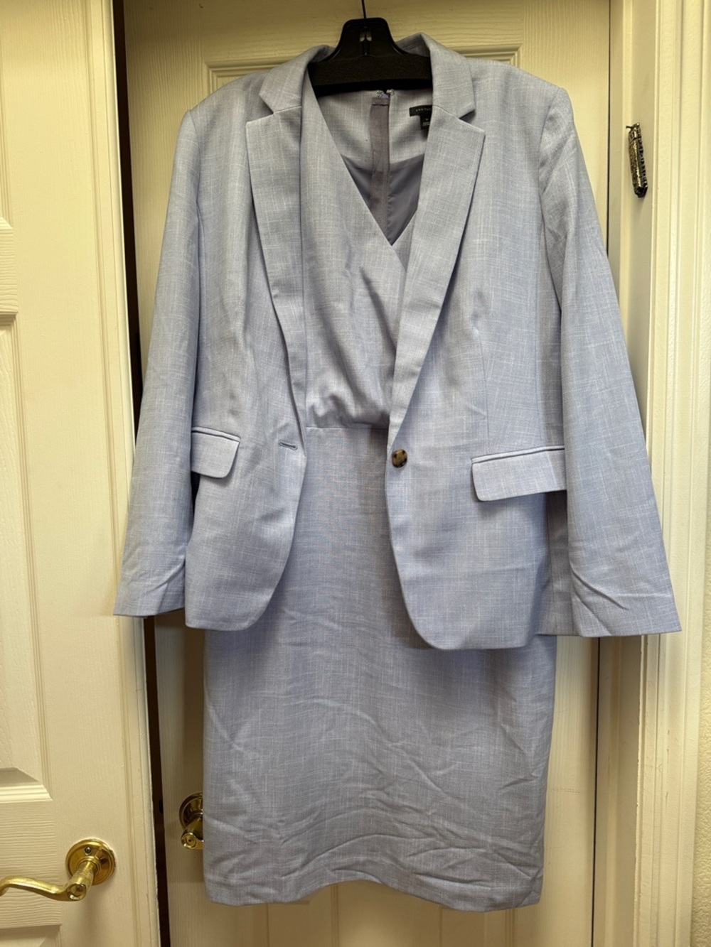Ann Taylor Light Blue Two-Piece Blazer and Sheath Dress